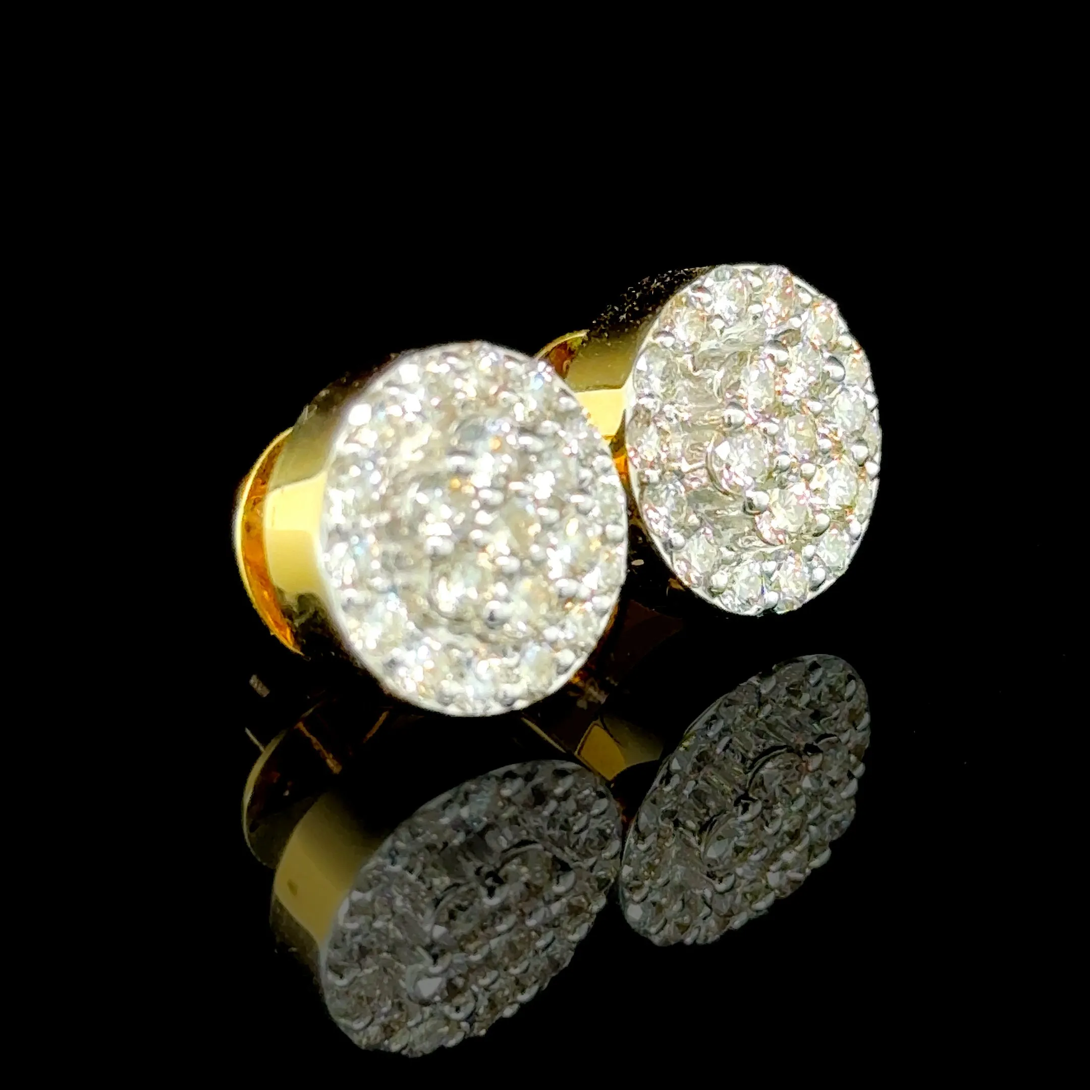 10K Yellow Gold Diamond Earrings (1.97ct)