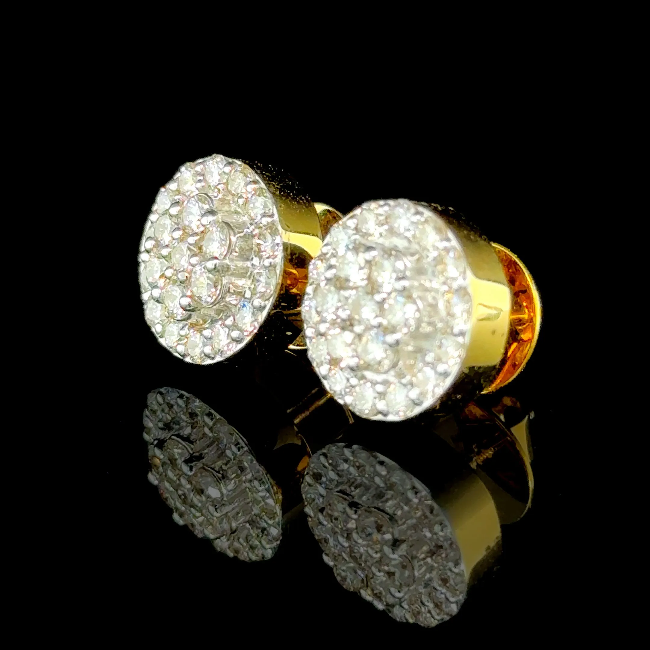 10K Yellow Gold Diamond Earrings (1.97ct)