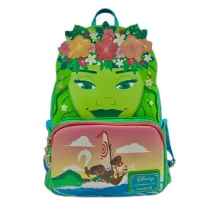 10" Disney : Moana - Te Fiti Faux Leather Mini Backpack Bag Loungefly Exclusive