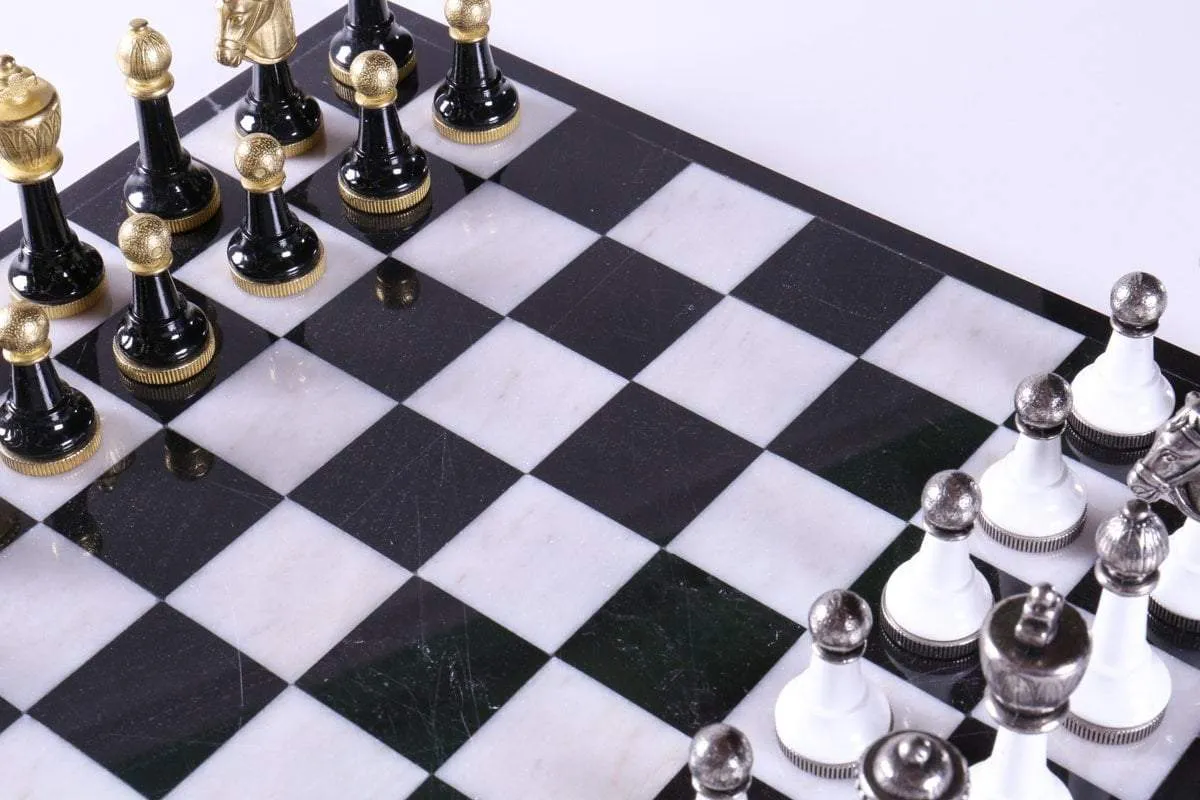 13" Onyx Chess Set with Florentine Pieces