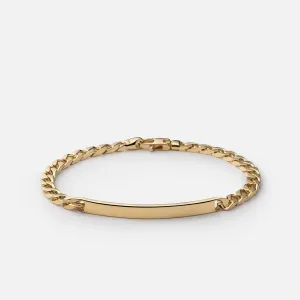 4mm ID Chain Bracelet (Gold)