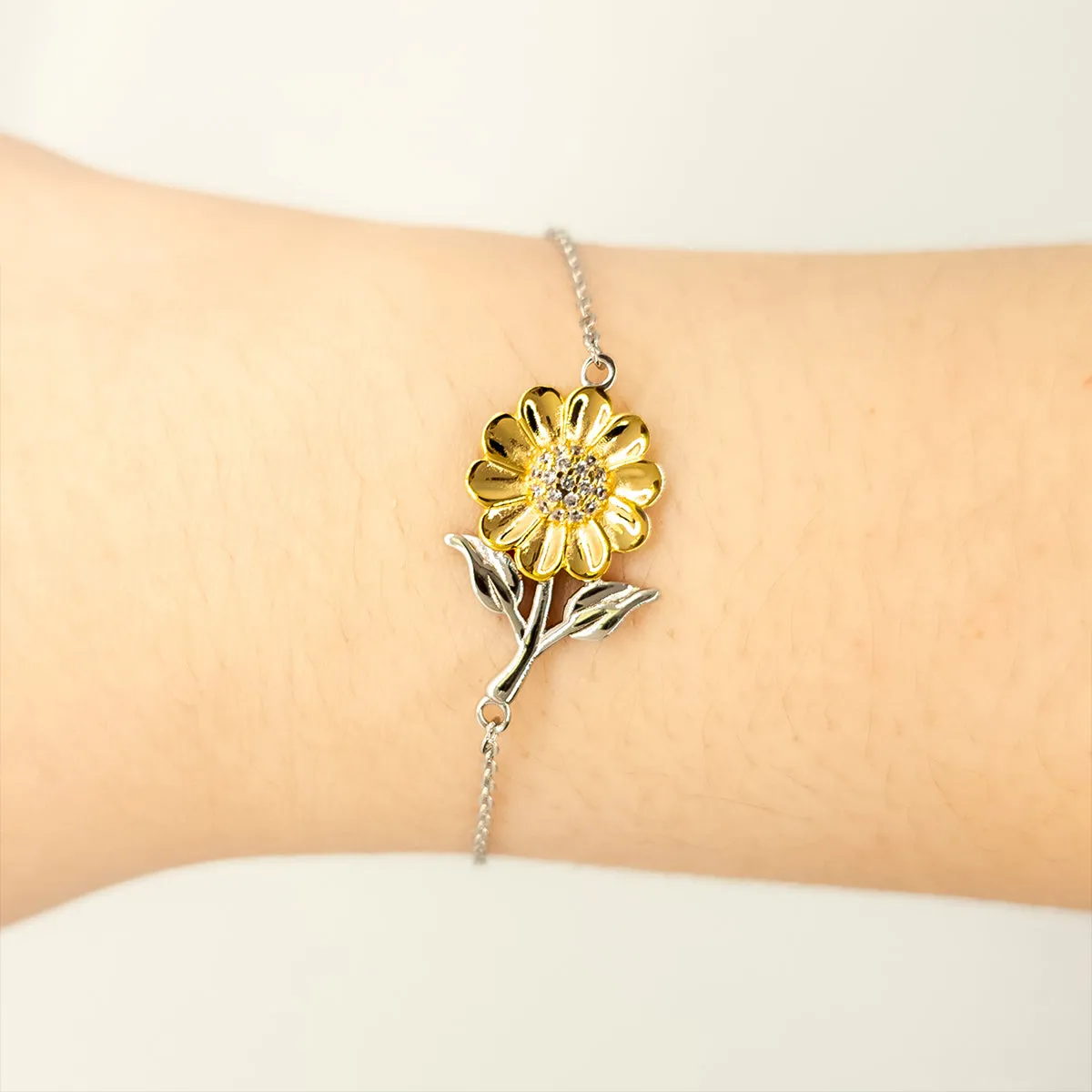 Abuela Thank You Gifts, Your presence is a reminder of life's greatest, Appreciation Blessing Birthday Sunflower Bracelet for Abuela