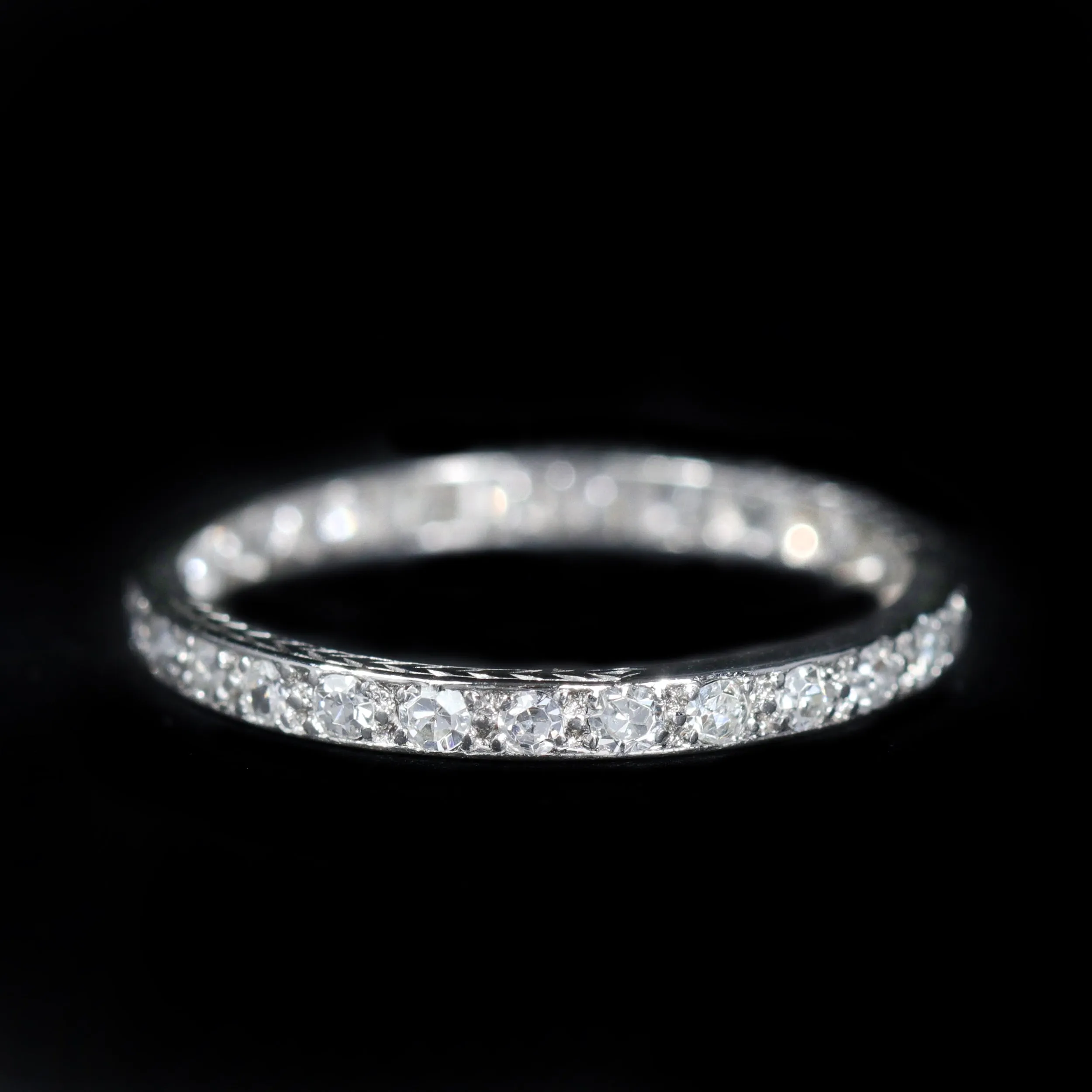 Art Deco Platinum 0.25 CTW Diamond Eternity Band