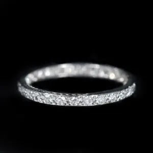 Art Deco Platinum 0.25 CTW Diamond Eternity Band