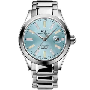 BALL Engineer III Marvelight 43MM Ice Blue Dial Rainbow Watch Box Papers