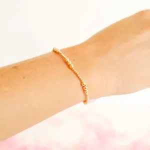 Beaded Blondes | ILY Gold Bracelet