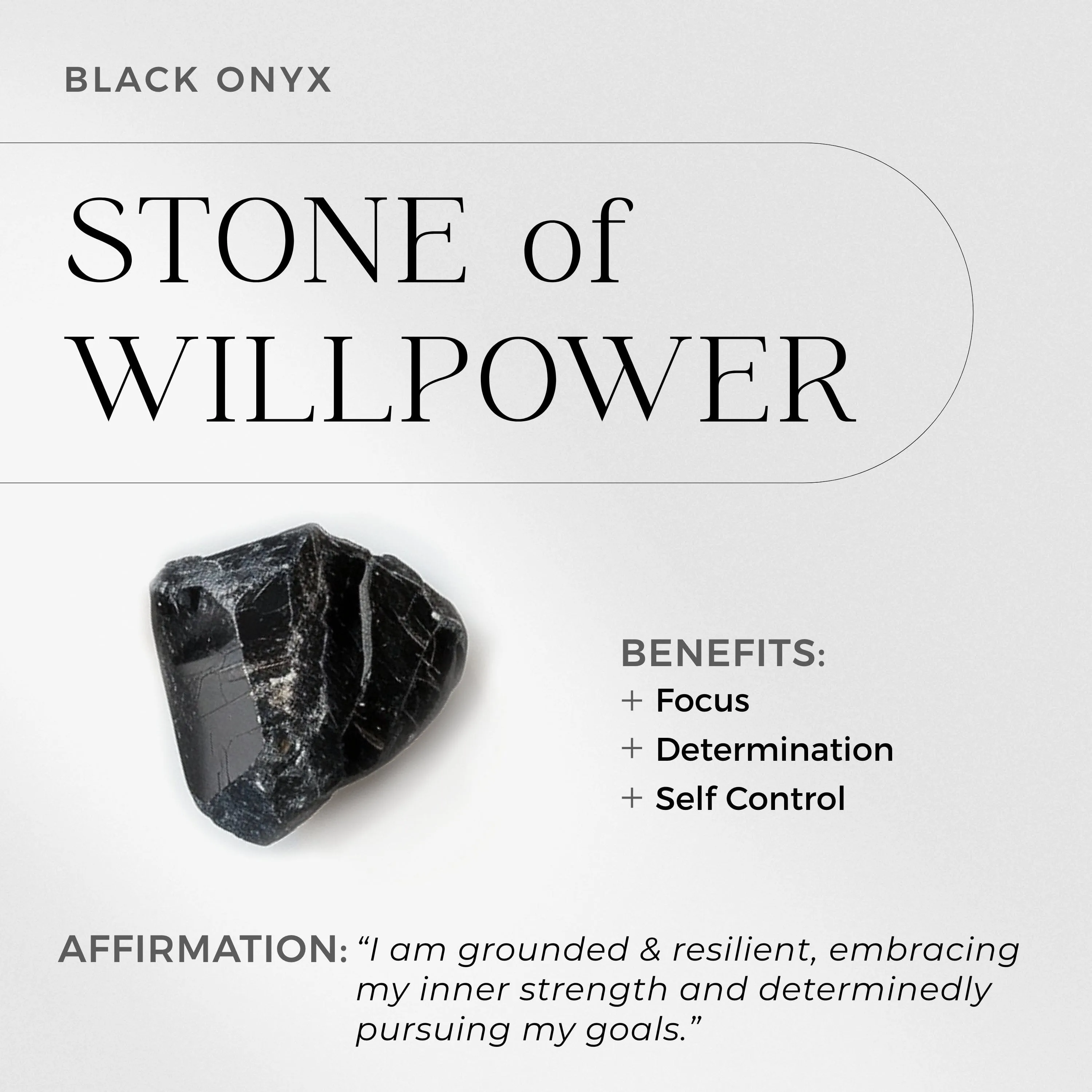 Black Onyx Ring Floating Sway - December Birthstone