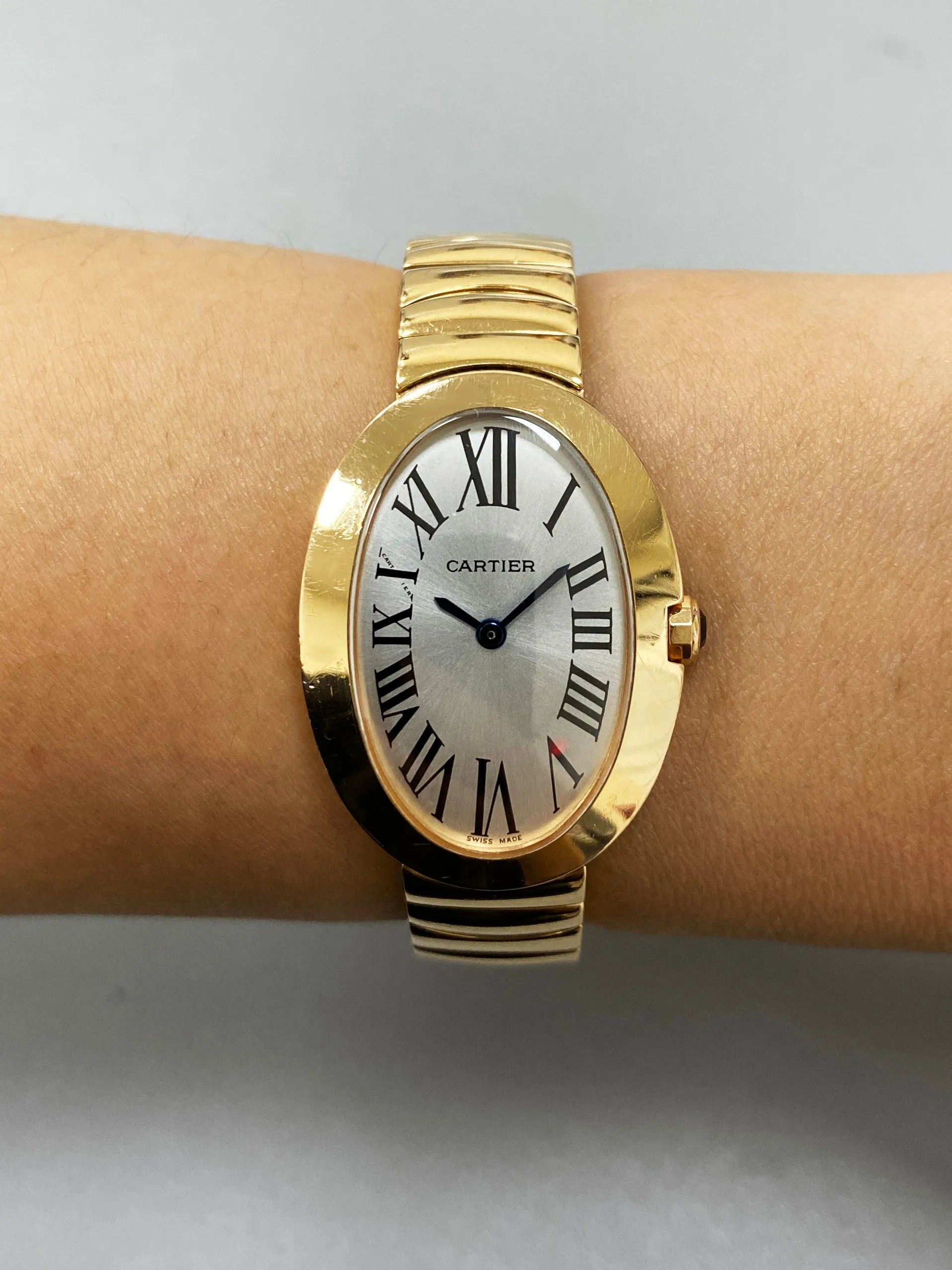 Cartier Baignoire W8000005 18K Rose Gold Ladies Watch Box Papers