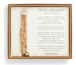 Champagne Beaded Prayer Bracel