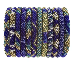 DARK BLUE & GOLD ROLL ON BRACELET