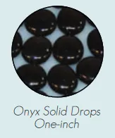 DG1NXS Decorative Glass Drops, 1-in - Onyx Solid for Loft Burners