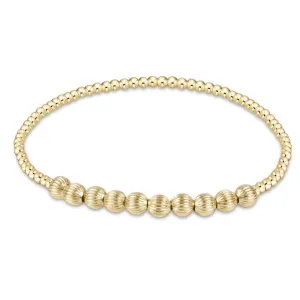 Dignity Beaded Bliss 2mm Bead Bracelet- 4mm Gold