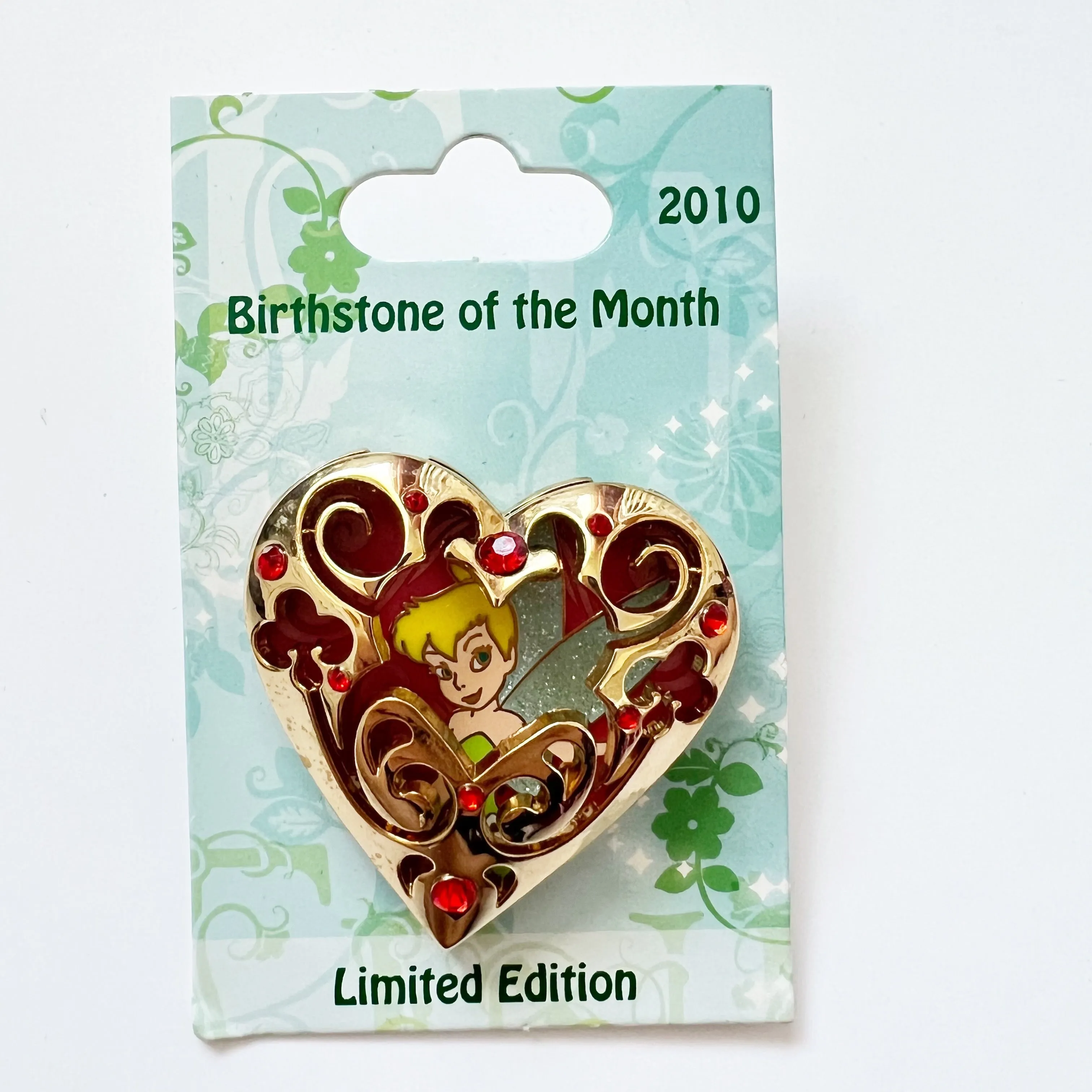 Disney Birthstone Heart Locket Tinker Bell January Limited Edition Pin