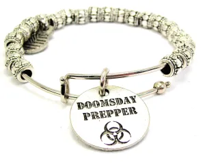 Doomsday Prepper Metal Beaded Bracelet