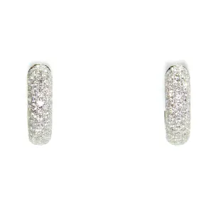 Effy Pavé Classica Diamond Huggie Earrings