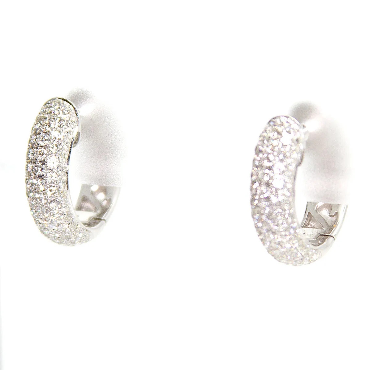 Effy Pavé Classica Diamond Huggie Earrings