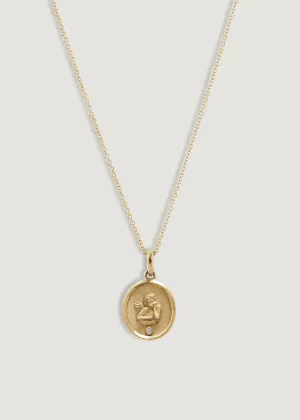 Elusive Cherub Diamond Necklace