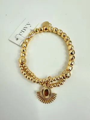 Envy Beaded Sunrise Bracelet - Gold