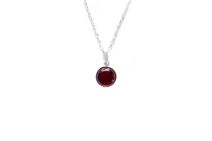 ESSENTIALS Mini Cherry Amber Pendant - Dainty, Minimalist Necklace for Effortless Elegance