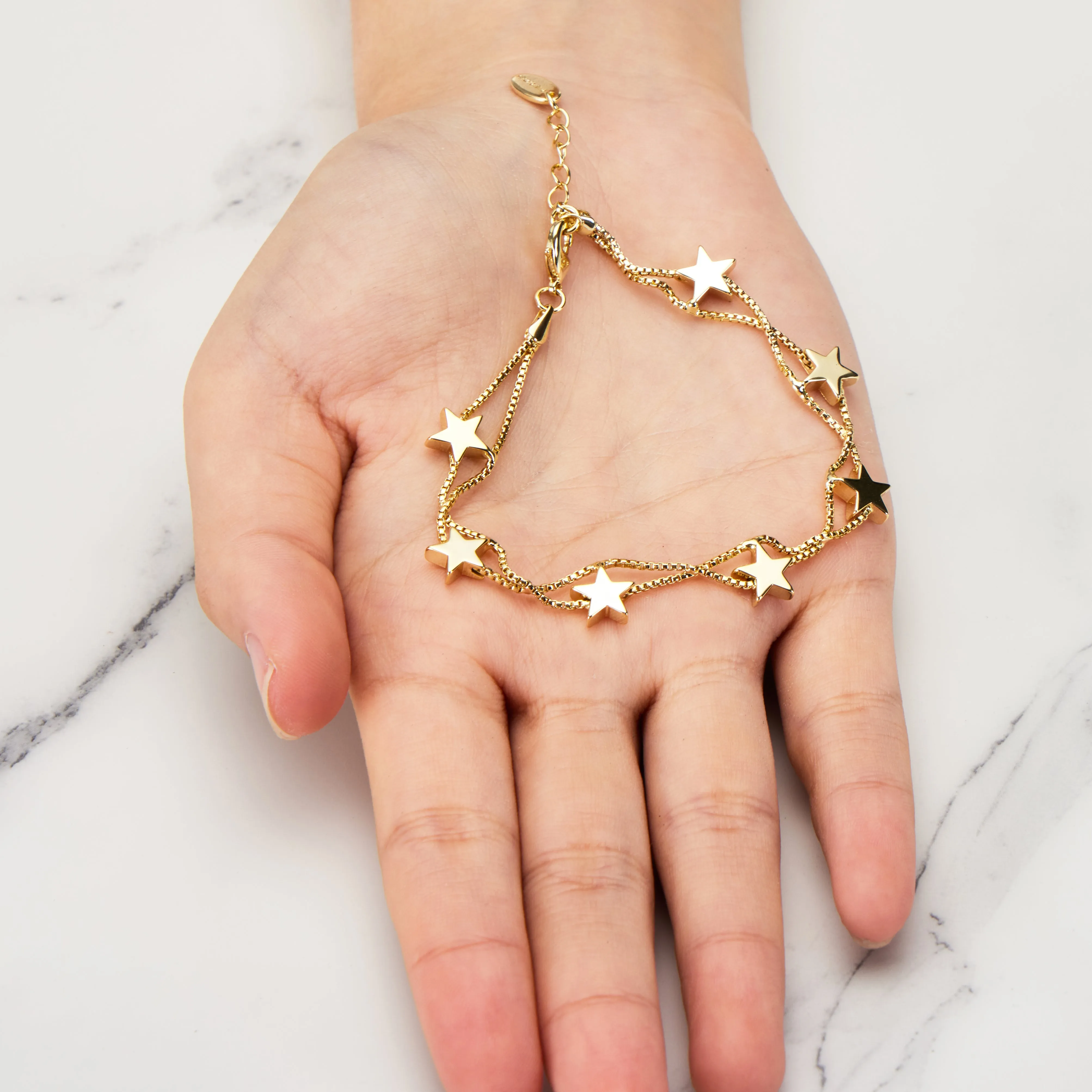 Gold Plated Star Bracelet