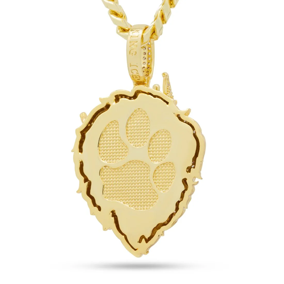 Iced Classic Roaring Lion Necklace