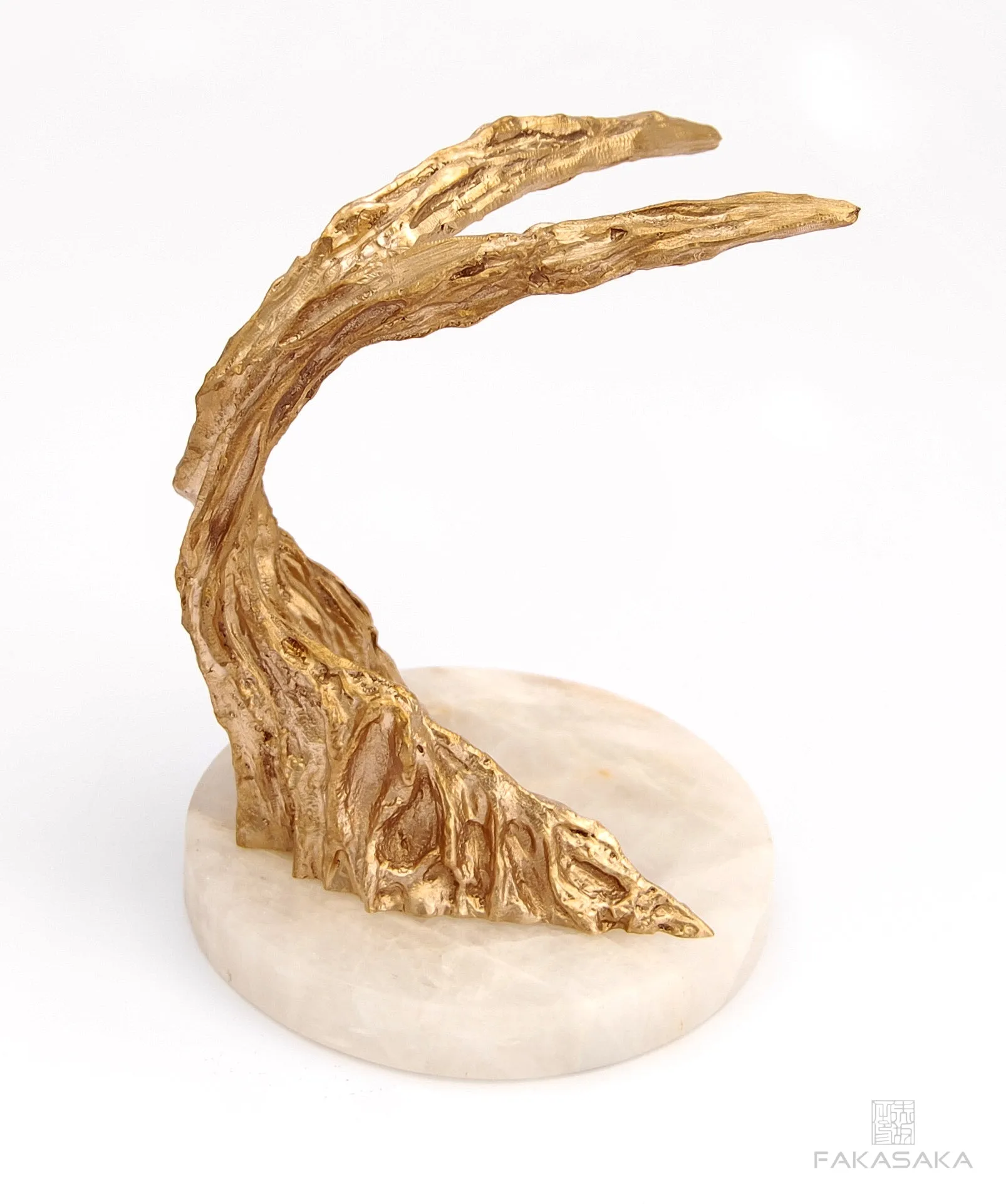 JOHNLEE 2<br><br>BOOKEND / DOOR HOLDER / SCULPTURE<br><br>POLISHED BRONZE<br>ONYX