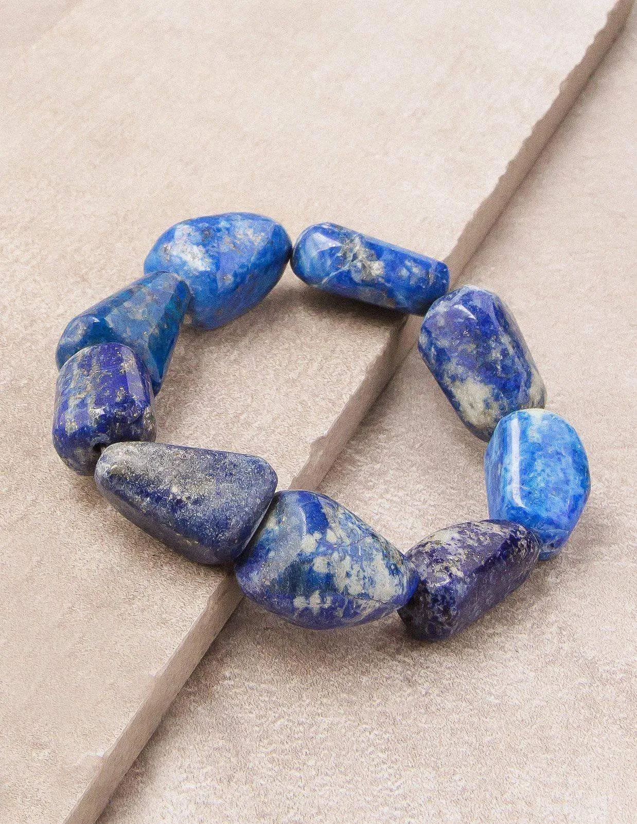 Lapis Bead Bracelet