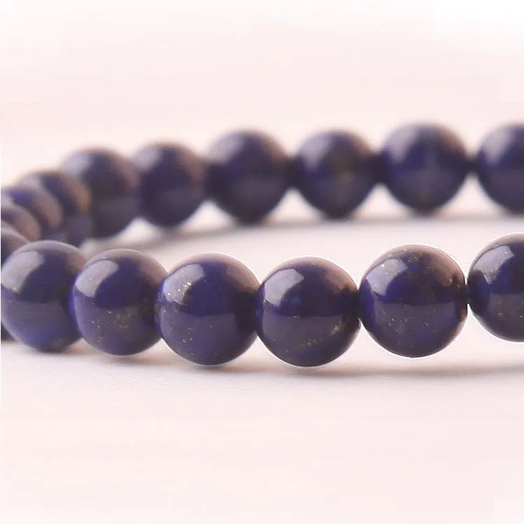 Lapis Lazuli Beaded Bracelets December Birthstone Gemstone Jewelry Accessories for Women