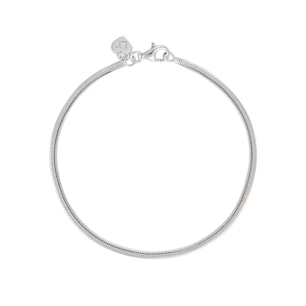 Linda Tahija Fluid Snake Chain Bracelet, Silver