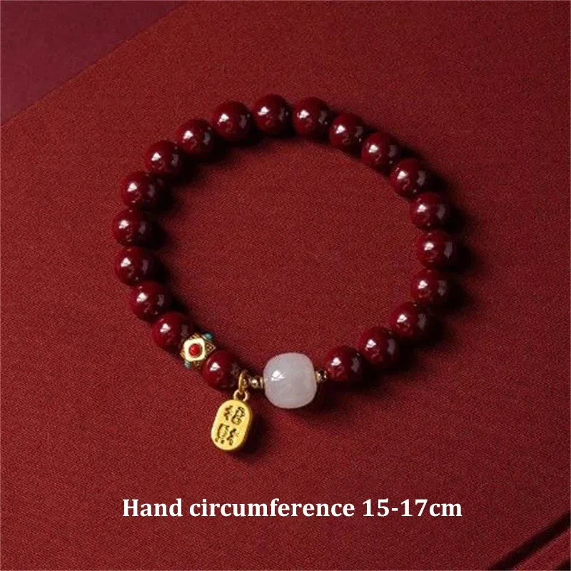 Lucky Wealth Red String Bead Bracelet Bangle Handmade Adjustable Attract Money Wealth Bracelet For Women Men