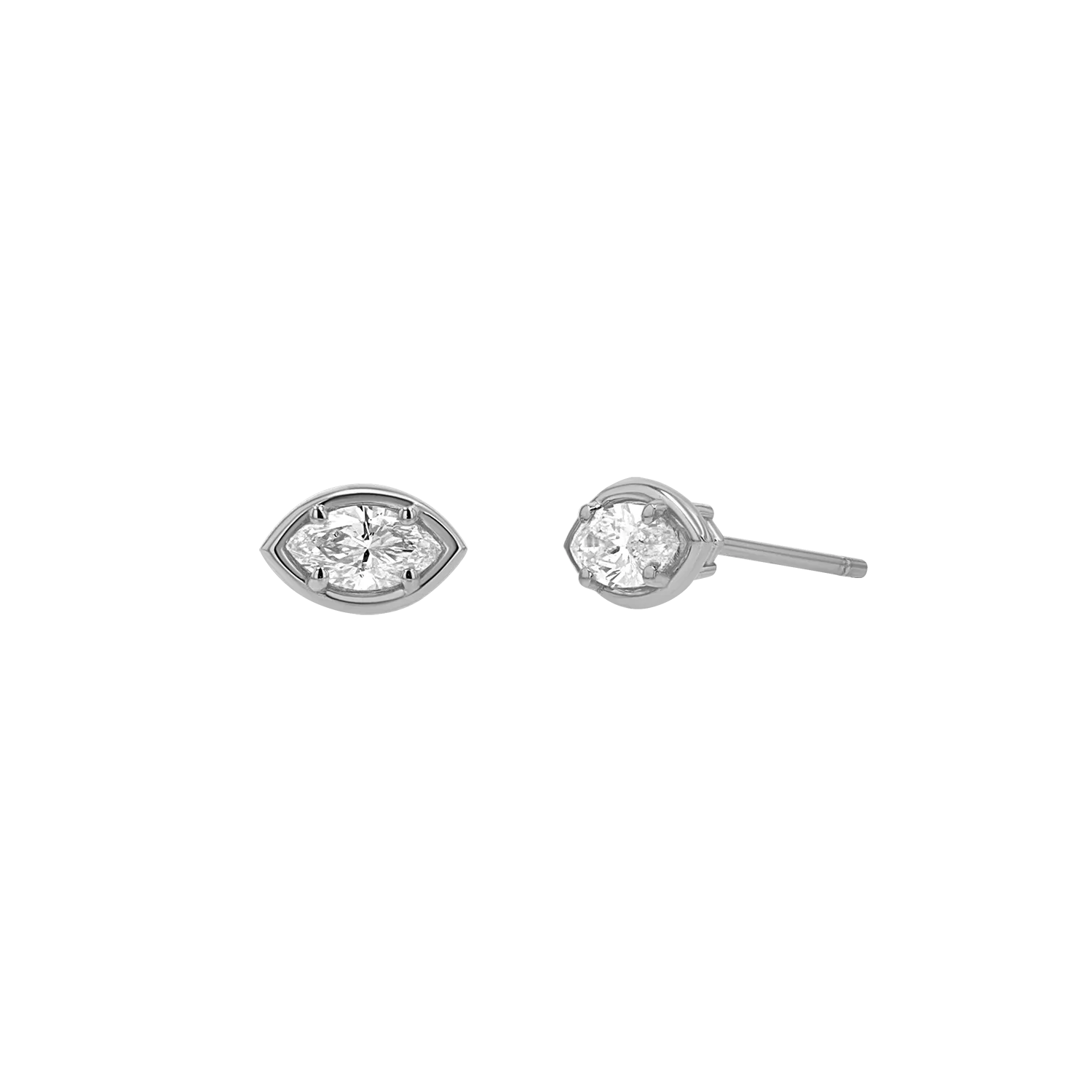 Marquise Diamond Stud Earrings