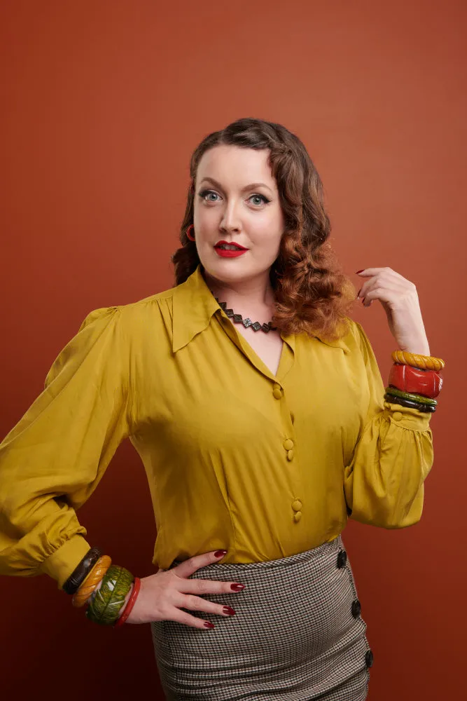 Midi Golden Amber Fakelite Duchess Bangle