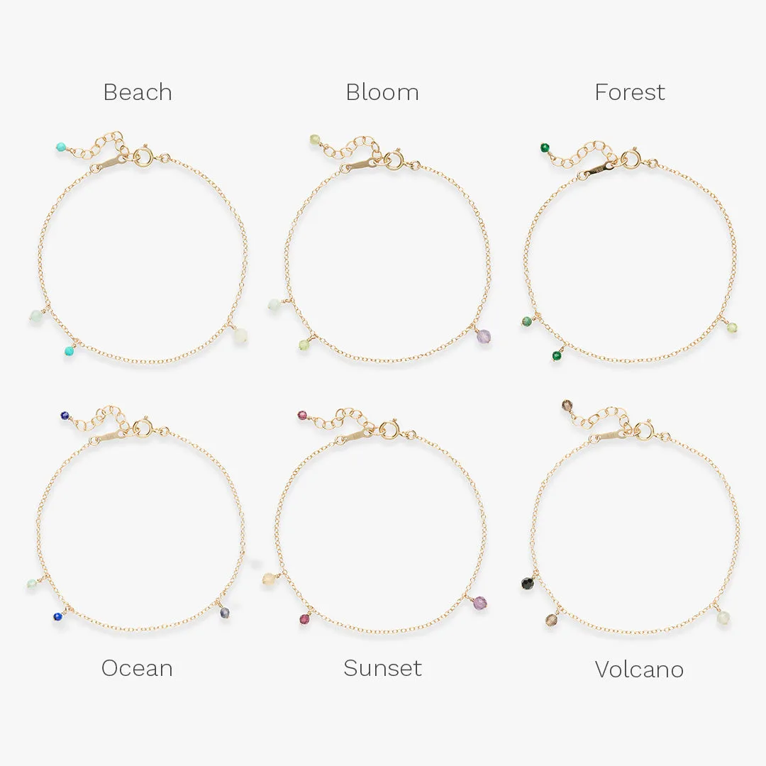 Minimal Palette bracelet gold filled