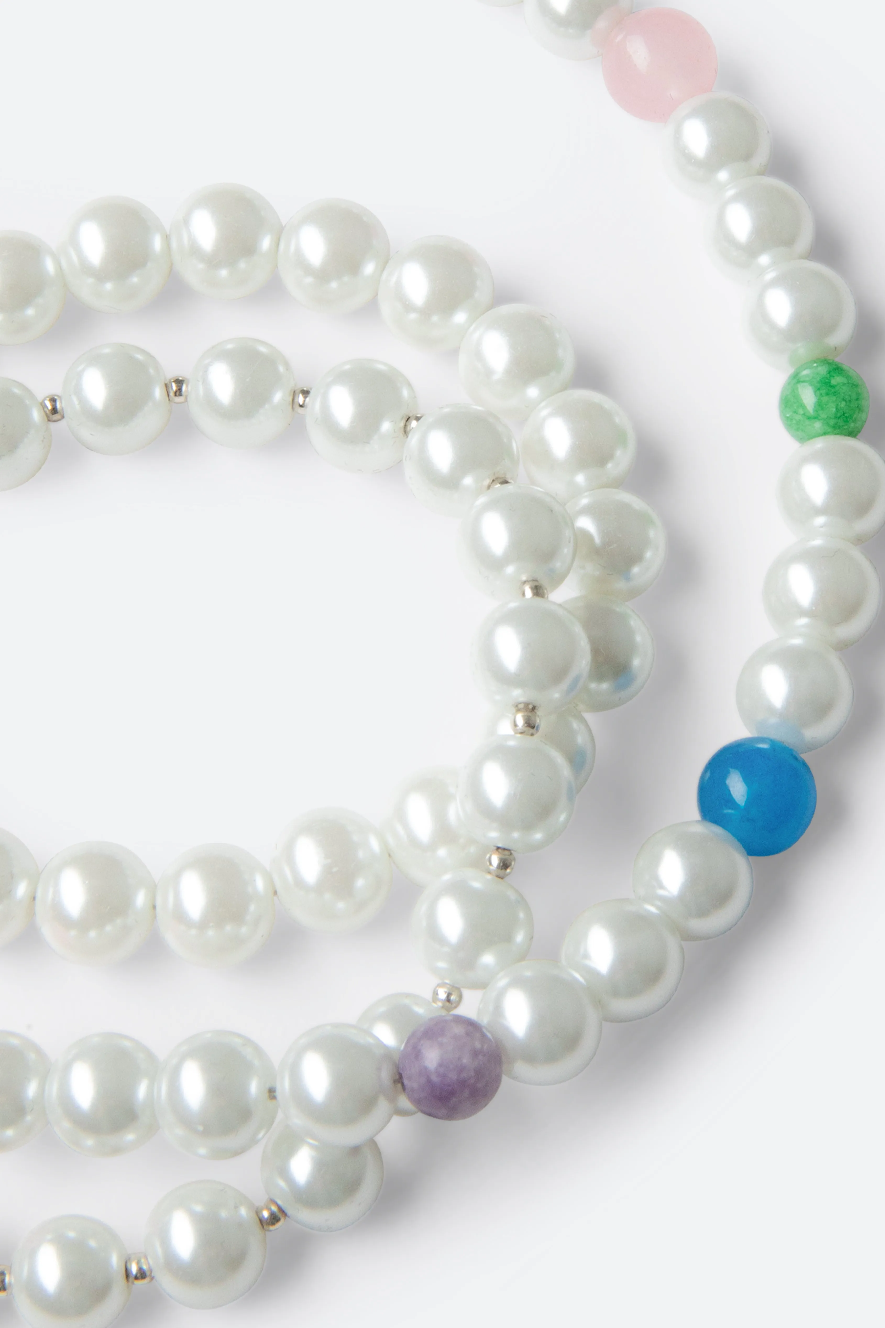 Mixed Beaded Pearl Bracelet - Multi