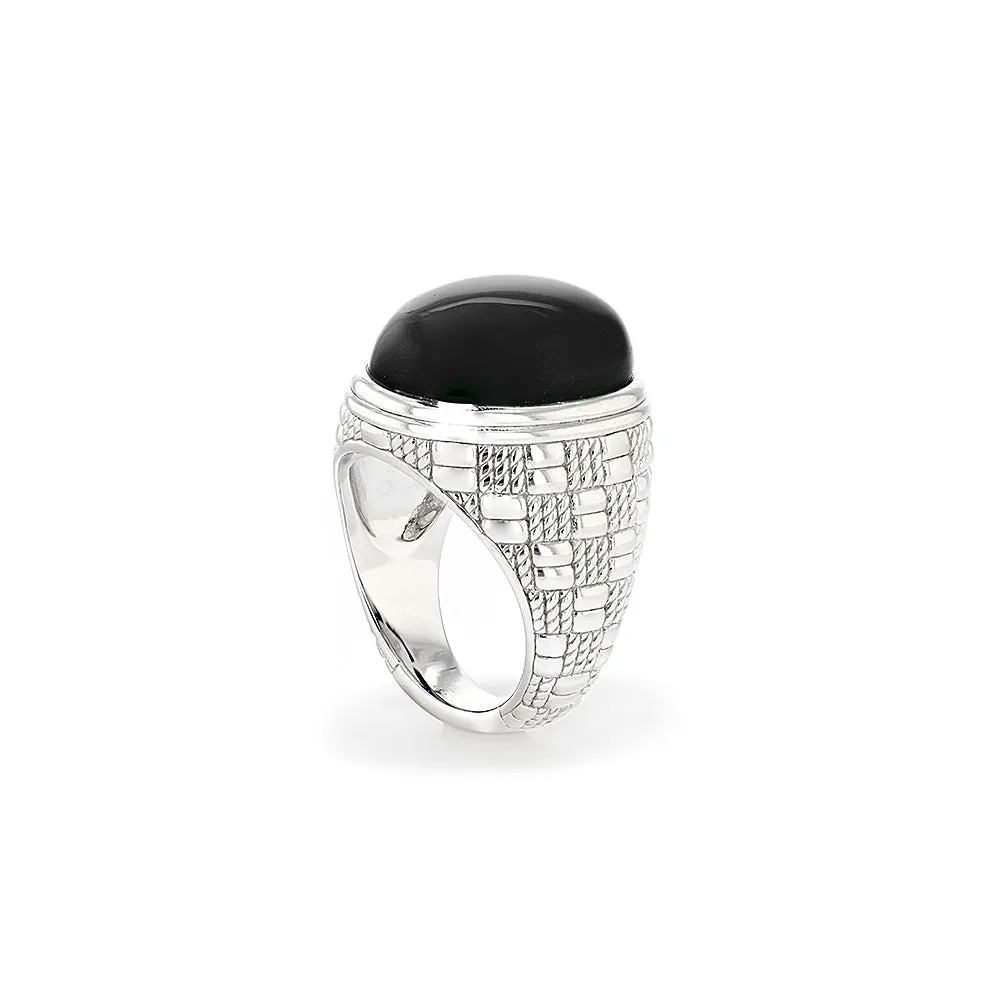 Ocean Reef Ring With Black Onyx