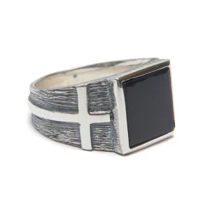 Onyx Cross Ring