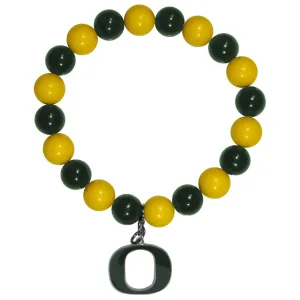 Oregon Ducks Fan Bead Bracelet