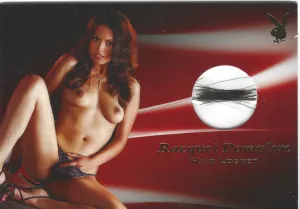 Playboy Centerfold Update 7 Raquel Pomplun Spotlight Hair Locket Memorabilia Card