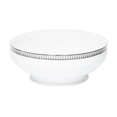 Plumes Platinum Salad Serving Bowl