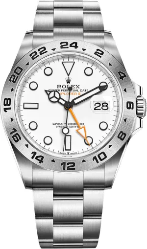 Rolex Oyster Perpetual Explorer II Oystersteel White Dial Oyster Bracelet (Ref# 226570)