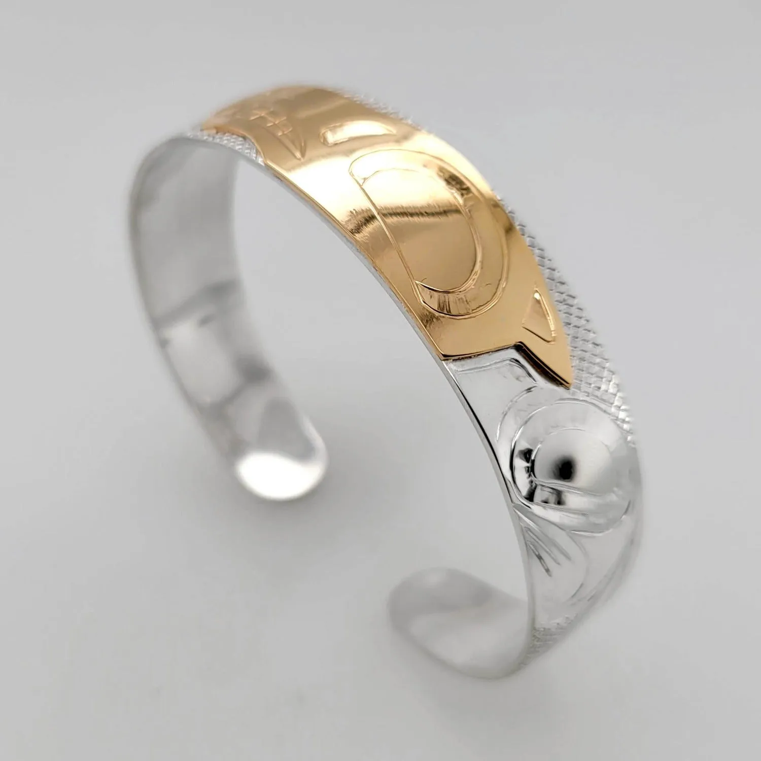 Silver & Gold Bear Bracelet