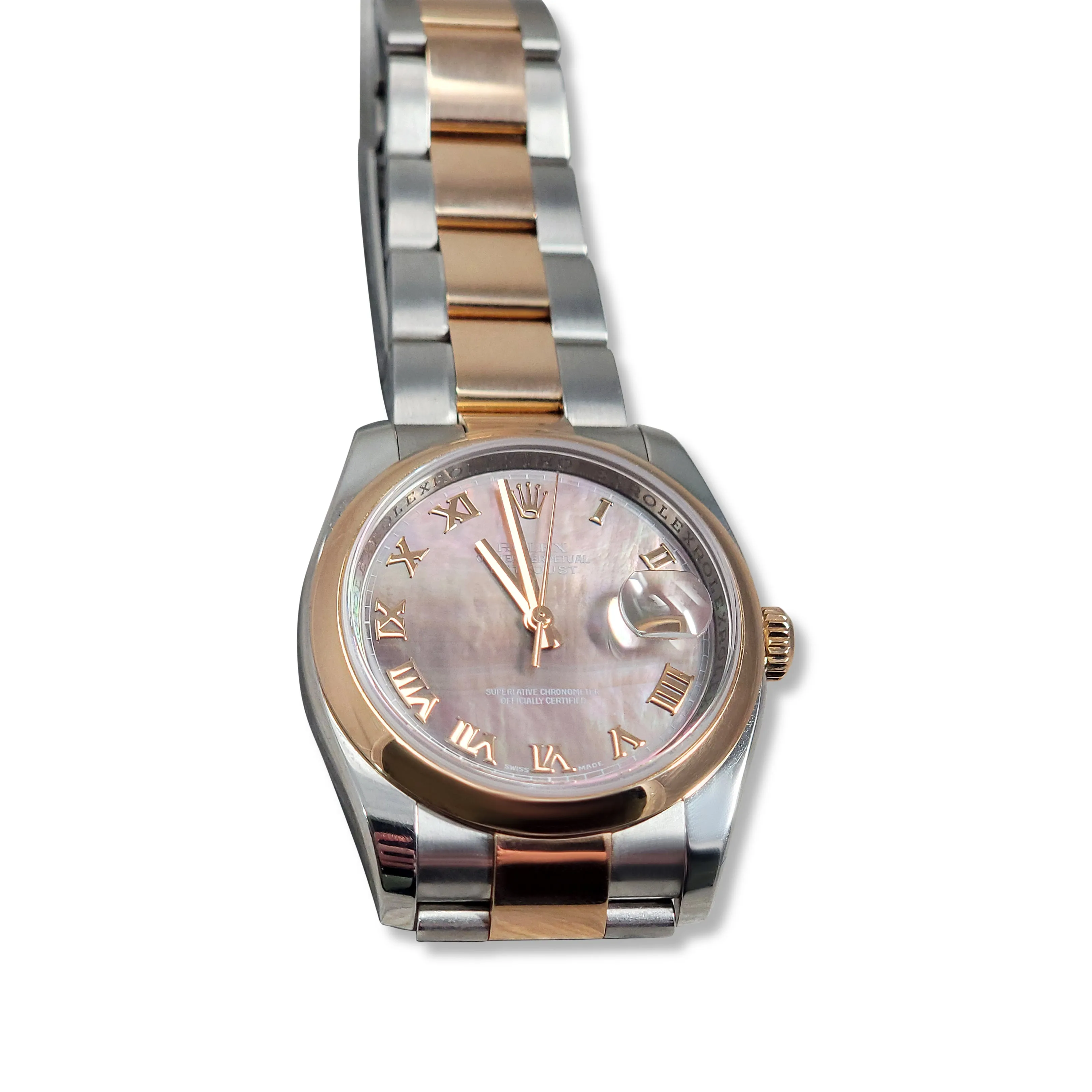 Sold! Rolex Datejust 36mm Tahitian MOP Dial in Two-tone Everose & Stainless Steel Watch