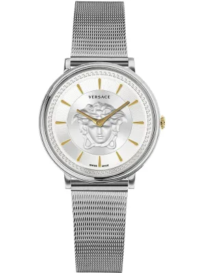 Versace Ladies Watch V-Circle 38mm Silver VE8102019