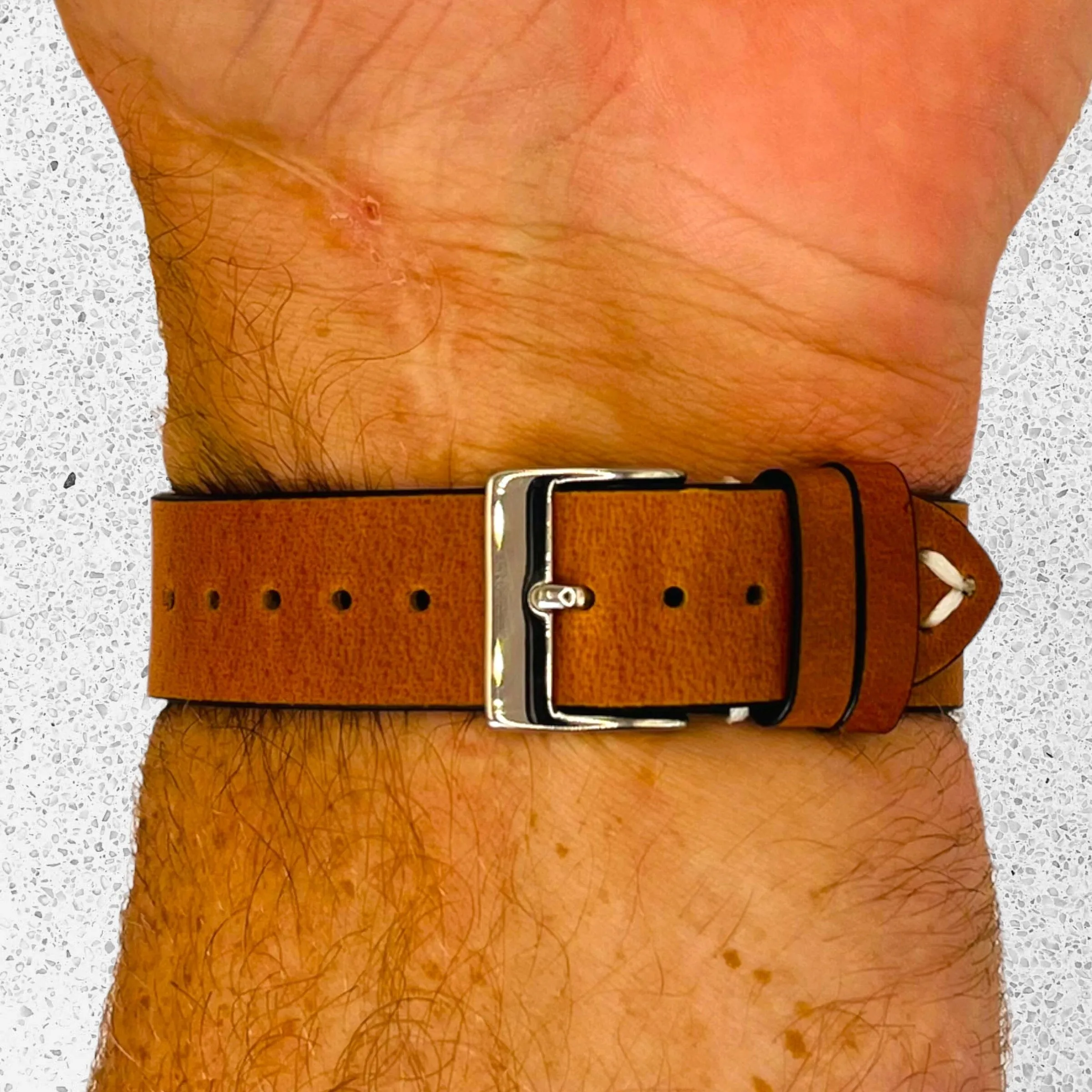 Vintage Oiled Leather Watch Straps Compatible with the Ticwatch E & C2