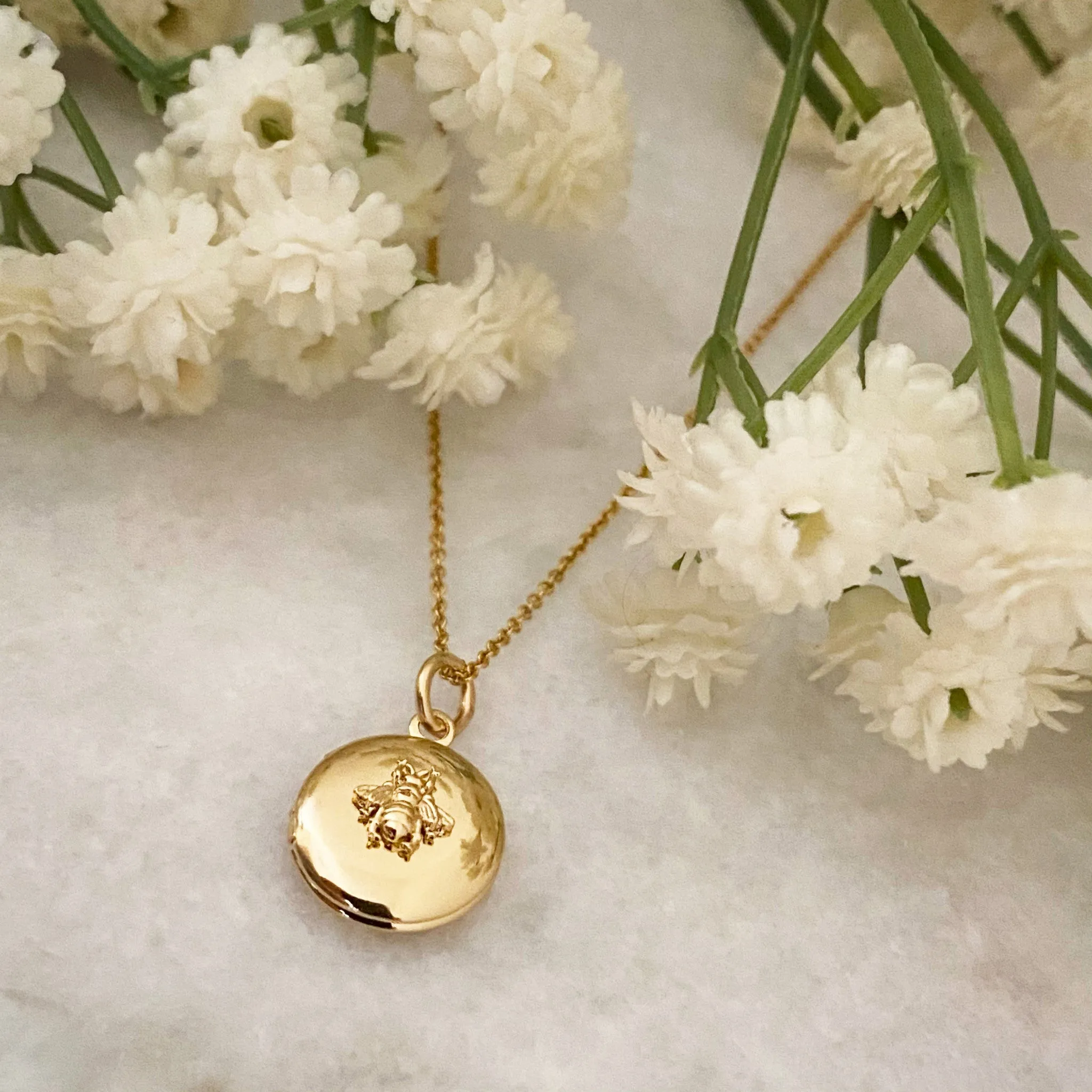 Wisteria London Gold Bee Locket